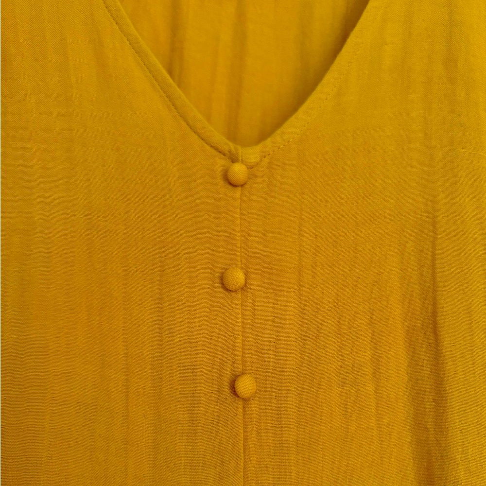Autumn gold short sleeve dress size M by Time & True